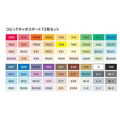 Copic Ciao スタート72色セット Amazon.com : Copic Ciao Start 36 Color Set : Arts, Crafts